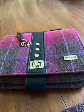 Micros plaid shoulder bag